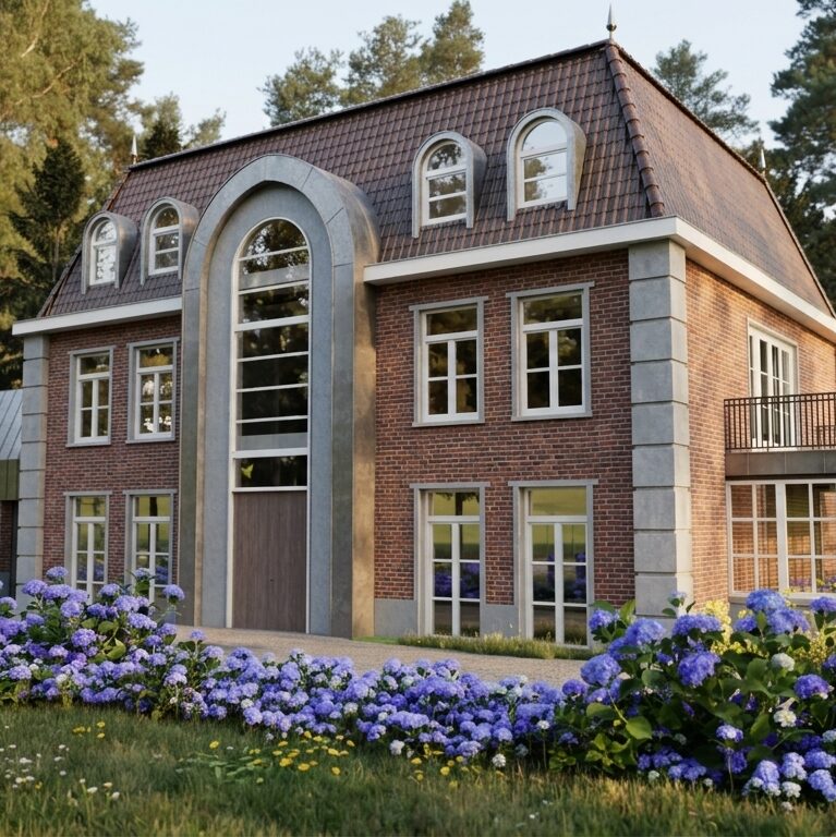 Een exclusief landhuis | klassieke architectuur | statige mansardekap | verfijnde details